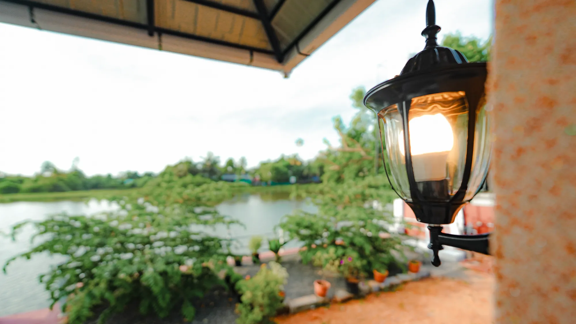Riverside Lantern at Dusk