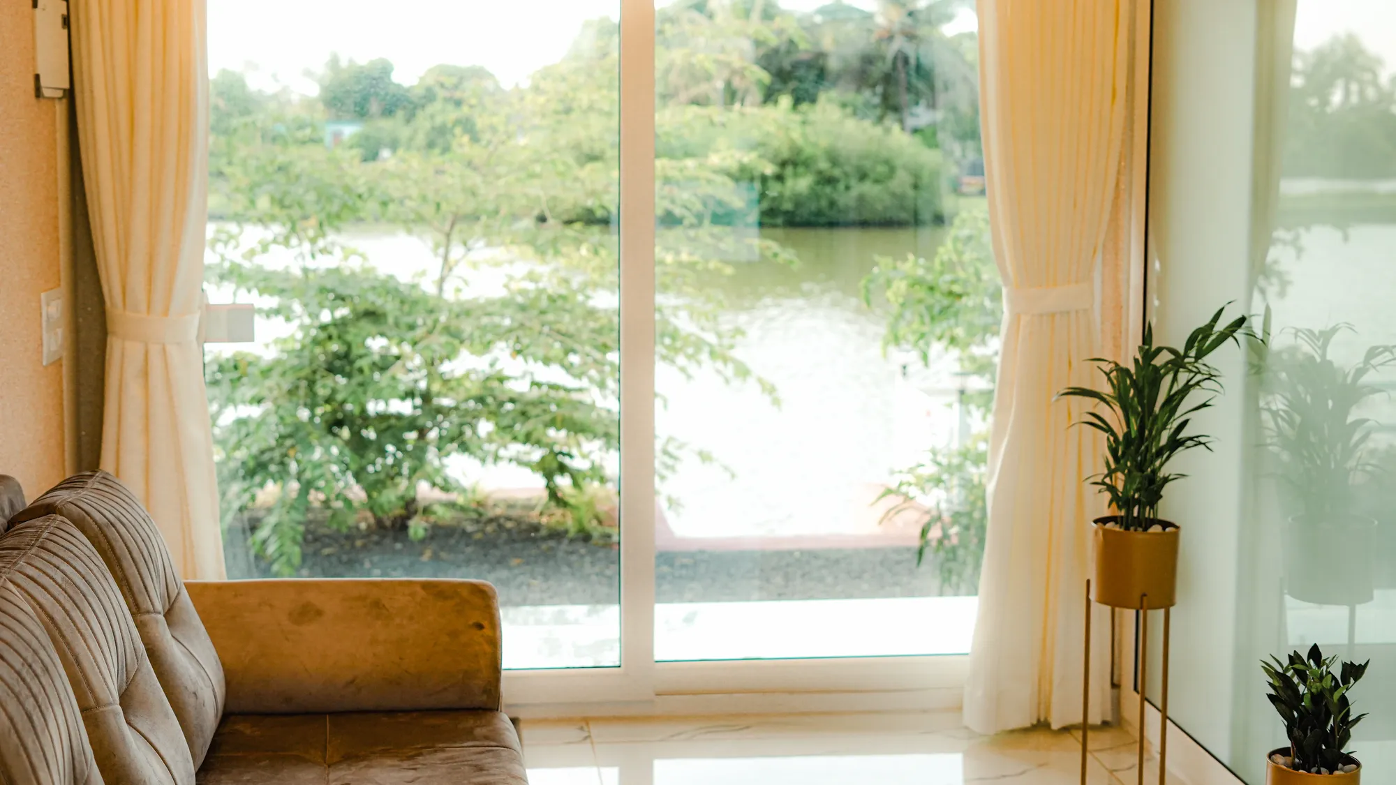 Plush guest setting at Mayyattil